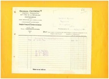 CHATEAUROUX (36) COMPTOIR de CARBURE DE CALCIUM "Georges CAYRON" en 1925