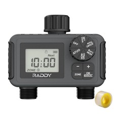 Raddy WS 5 Programmateur d arrosage à 2 sorties pour tuyau d arrosage minuterie