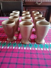 Lot 12 Mazagrans Gobelets Grès Village France CNP  H 12,5 Cm