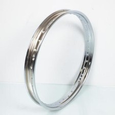 Cercle de jante chromé 18 pouces 1.50x18 36 rayons pour mobylette cyclomoteur