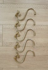 Lot de 5 bras de lustre flamand rouleau métal rénovation/restauration 254