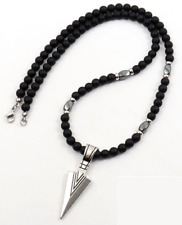 Collier de perles 64cm Agate