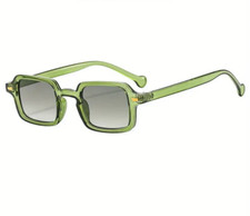 lunette de soleil mixte pour hommes et femmes rectangulaires vintage tendance