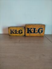 Ancienne Boite à bougies KLG en tôle - France 