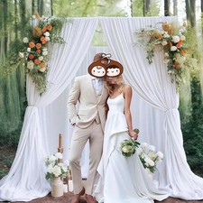 Rideaux de fond décoratifs à 2 panneaux pour fête, événement ou célébrati