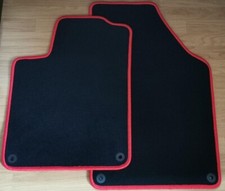 Set 2 Tapis VELOURS Noir Pour