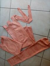 DOUBLE RIDEAUX  A PASSANTS TISSU 220 X 144 CM + EMBRASES  +HOUSSE DE TRAVERSIN