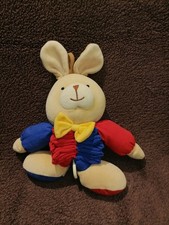 doudou peluche musicale accordéon lapin rouge et bleu IKEA  Etat neuf