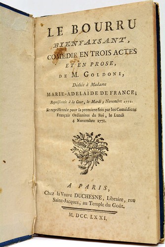 Goldoni bourru bienfaisant - goldoni,