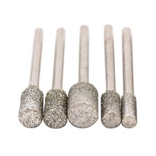 Lot de 5 bavures de meulage Emery 60 grains pour outils de gravure sur verre mé