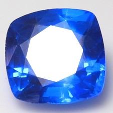 Coussin naturel 9,75 ct certifié Tanzanite bleue de Tanzanie 13 x 13 mm pierr...