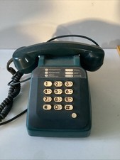 Téléphone Vintage Socotel S63 à touches– Bleu canard + Combifix