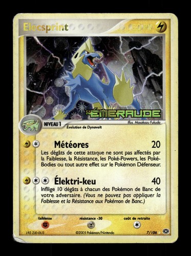 Carte pokémon elecsprint - carte,