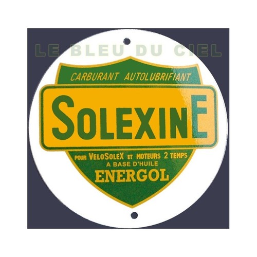 Plaque émaillée solexine - :,