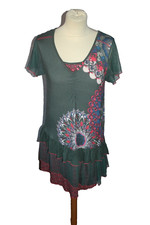 ROBE A VOLANTS  °°° BLANCHEPORTE  °°° TAILLE 42/44 . PARFAIT ETAT   