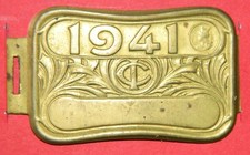 plaque fiscale de Vélo 1941