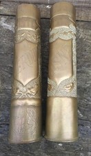 BELLE PAIRE DE DOUILLES D'OBUS