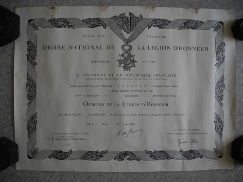 Militaria diplôme légion - militaria,