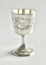 Ancien coquetier en argent