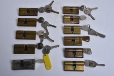 Lot 11 Cylindres de Serrures  porte entrée avec clés