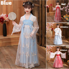 Enfant Robe Fille Chinois Brodé Hanfu Princesse Scène Déguisement Tang Vêtements
