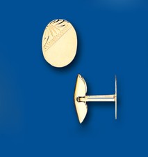 Boutons de manchette ovales en