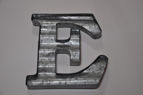 Farmhouse cottage metal letter - metal,