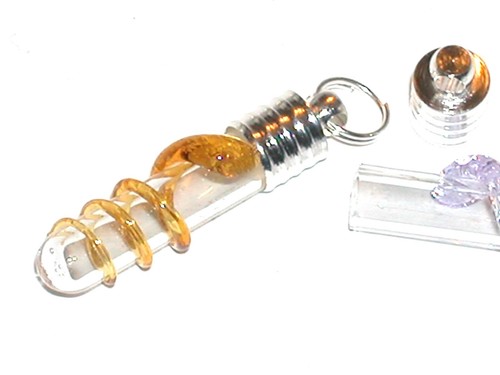 1pc ambre serpent - ambre, verre