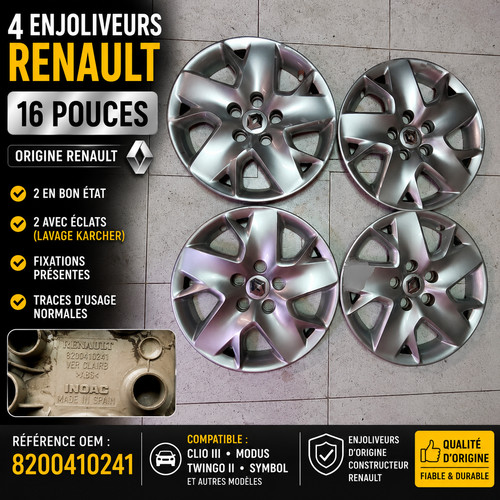 Enjoliveurs renault 16 - 4,