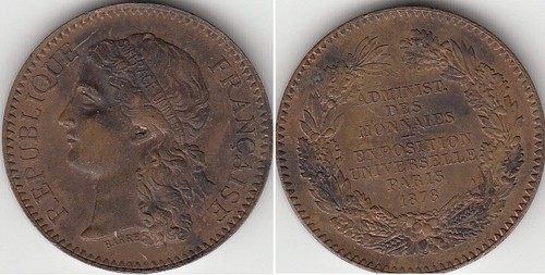 Médaille française bronze - médaille, en