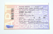 JOHNNY HALLYDAY BILLET CONCERT TOUR 66 NICE PALAIS NIKAIA DIM 18 OCTOBRE 2009