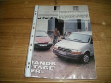 COMPARATIF...CITROEN EVASION TURBO/CHRYSLER VOYAGER TURBO/RENAULT ESPACE RT dT..