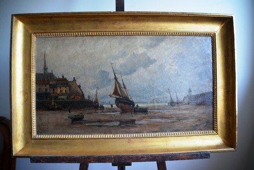 Port normand marée - à,