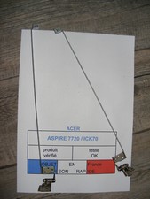 Les 2 charnières pour ACER ASPIRE 7720G