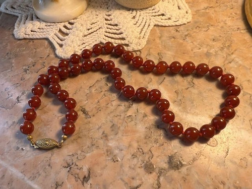 Collier ancien perles pierre