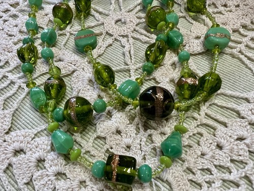 Collier ancien rangs perles - ancien,