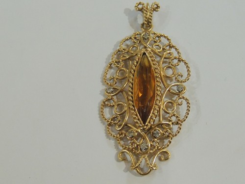 Pendentif ancien rose 18 - pendentif, or
