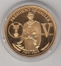 Médaille Contemporaine Française V République Charles De Gaulle 1959-1969