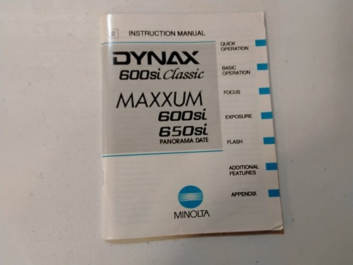 Minolta dynax 600si maxxum - 600si,