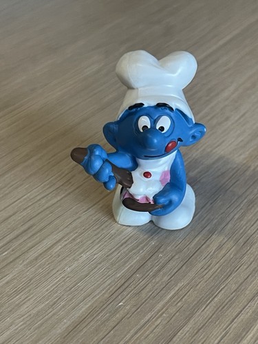Figurine schtroumpf gourmand - figurine,