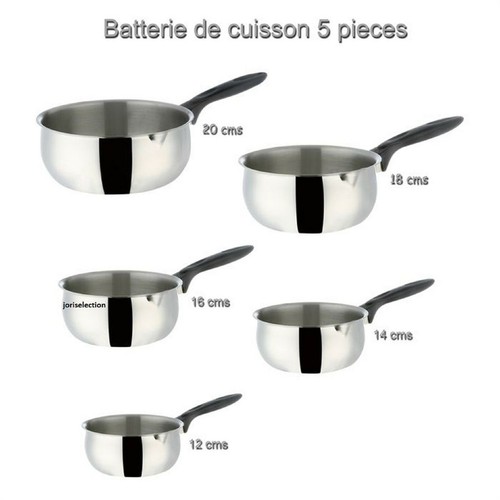 Lot casserole bombée - 5,