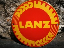 Plaque émaillée LANZ Enamel Sign no Schluter Massey Fendt John Deere