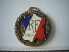 Médaille en bronze commémorative du bicentenaire de la révolution Française .