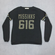 Sweat Léger Print Brillant Miss IKKS Femme 2XS Noir Coton