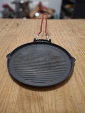 Poêle grill ronde en fonte