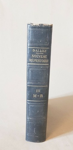 Dalloz nouveau répertoire de - dalloz,,