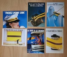 LOT 6 CARTES POSTALES NEUVES