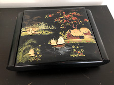 coiffeuse ancienne Indochine souvenir années 50s boîte bijoux PORT OFFERT