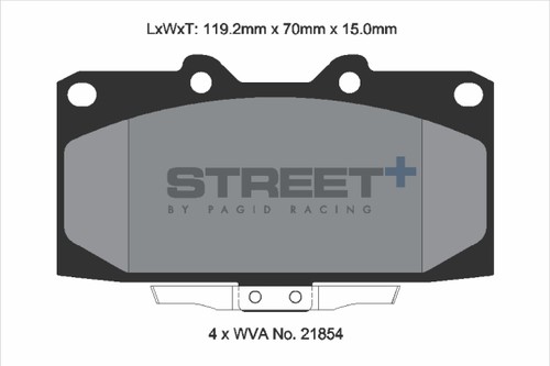 Plaquettes frein subaru - de,