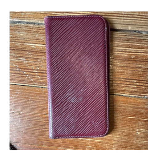 Louis vuitton burgundy leather - burgundy,